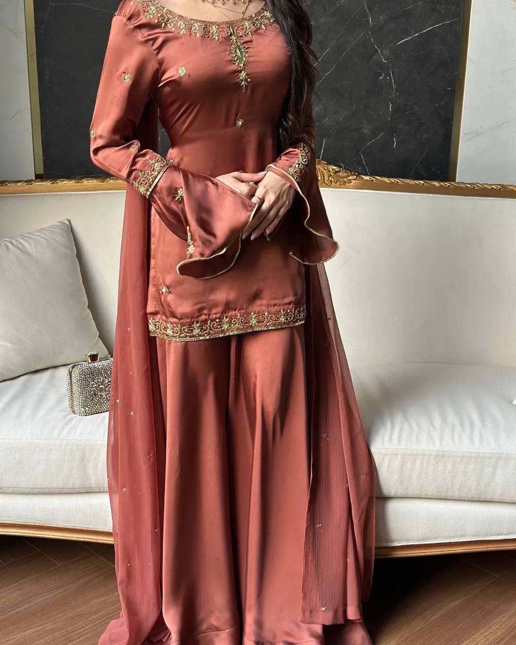 Modern Sienna Bell-Sleeve Silhouette